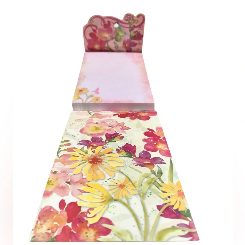 Punch Studio Embellished Long Notepad: Glittered Hummingbird (95141)
